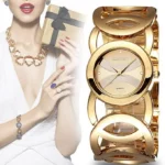 Beautiful and Lovely Gold Wrist Watch