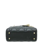 Lady Dor Bag, Mini Cannage Leather Bag - Image 3